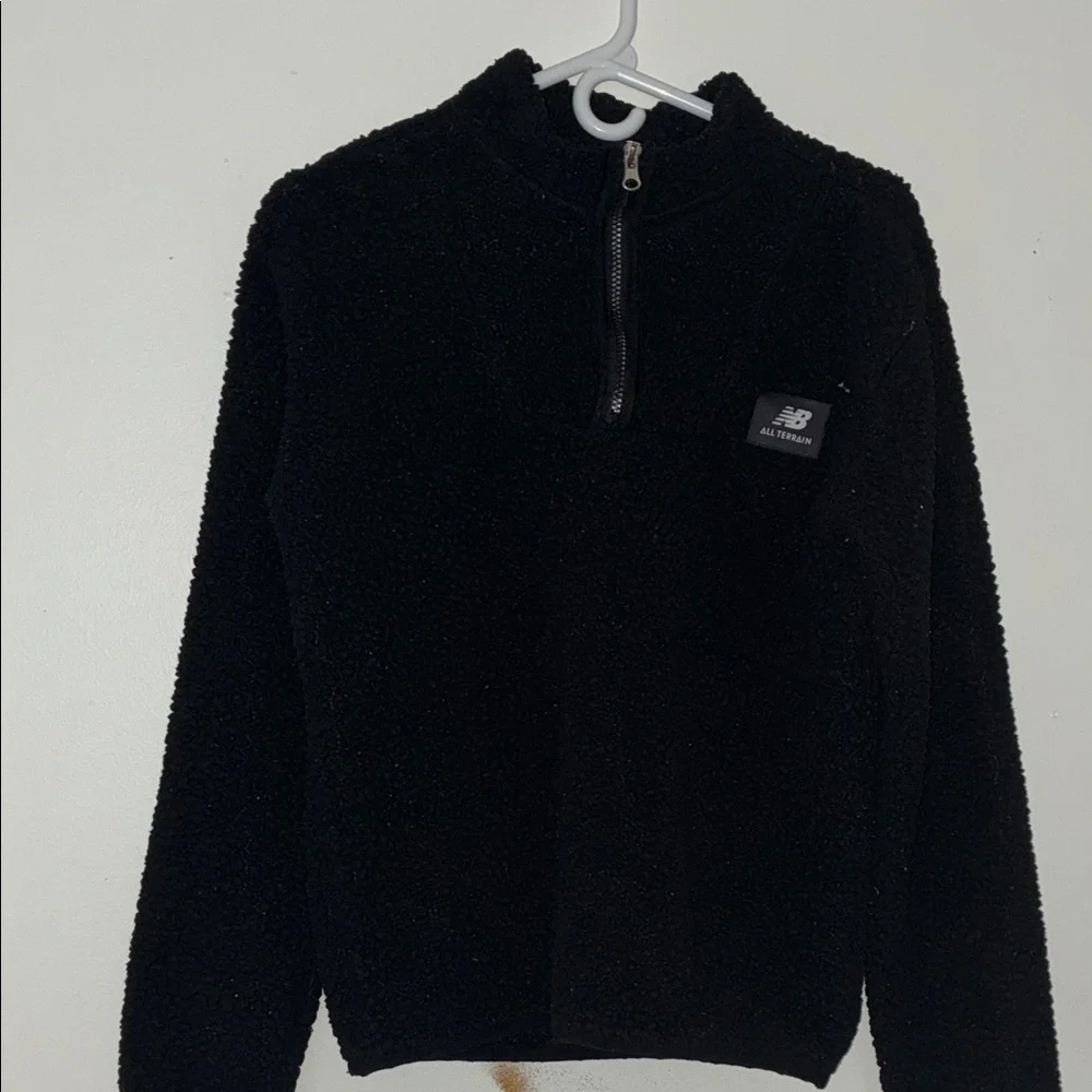 New Balance Boys Zip-Up Black Sweater